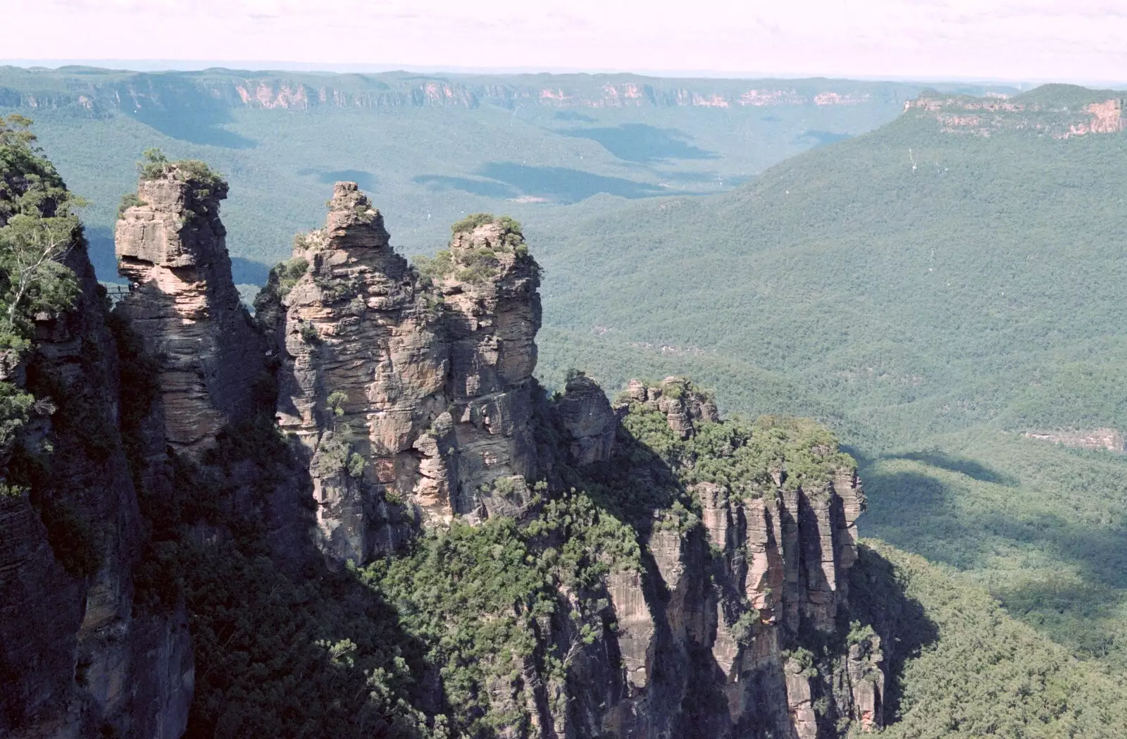 The Three Sisters in the Blue Mountains, from A Trip to the Blue Mountains, New South Wales, Australia - 12th April 2000