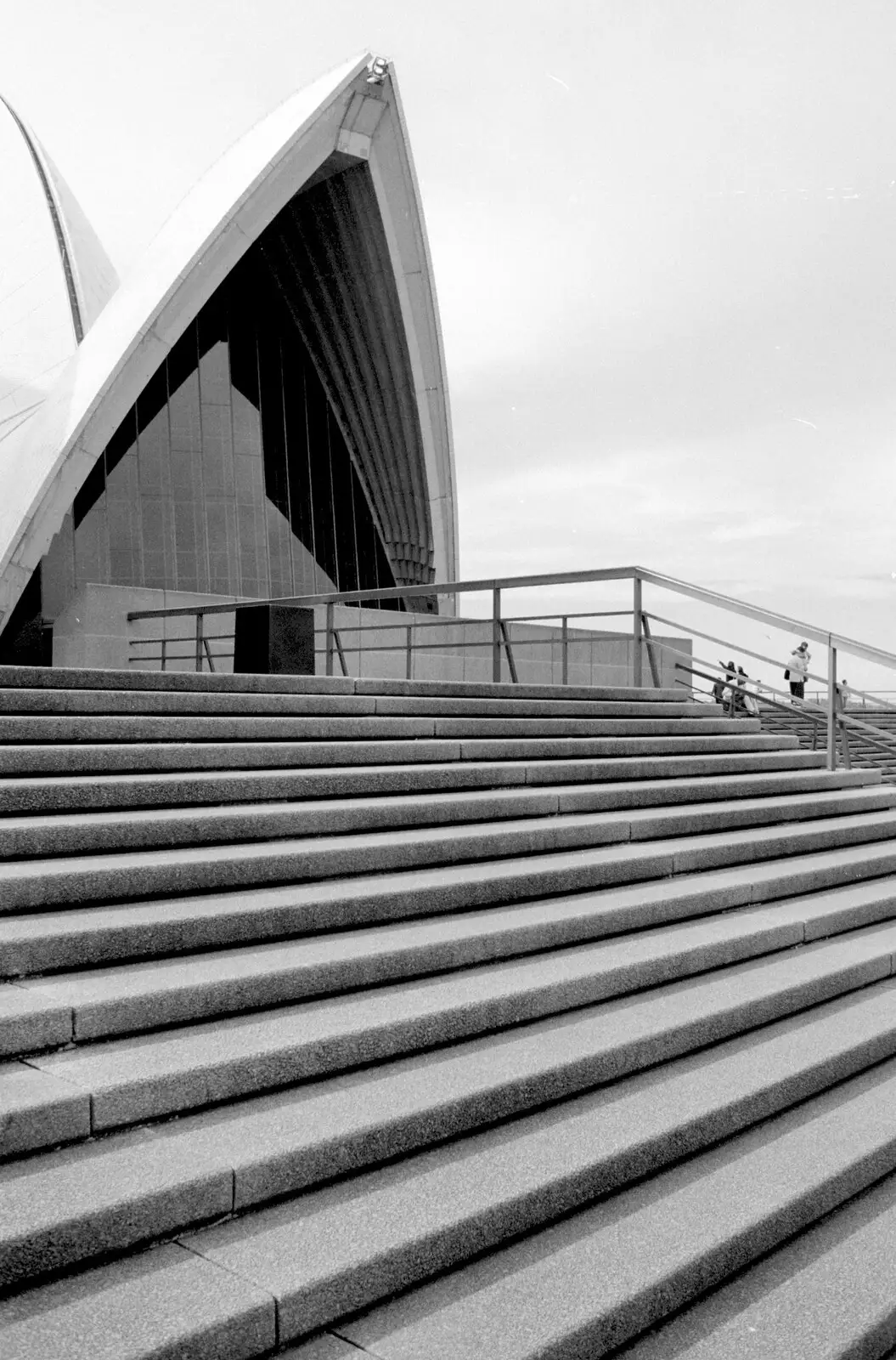 Steps outside the opera house, from A Trip to the Blue Mountains, New South Wales, Australia - 12th April 2000