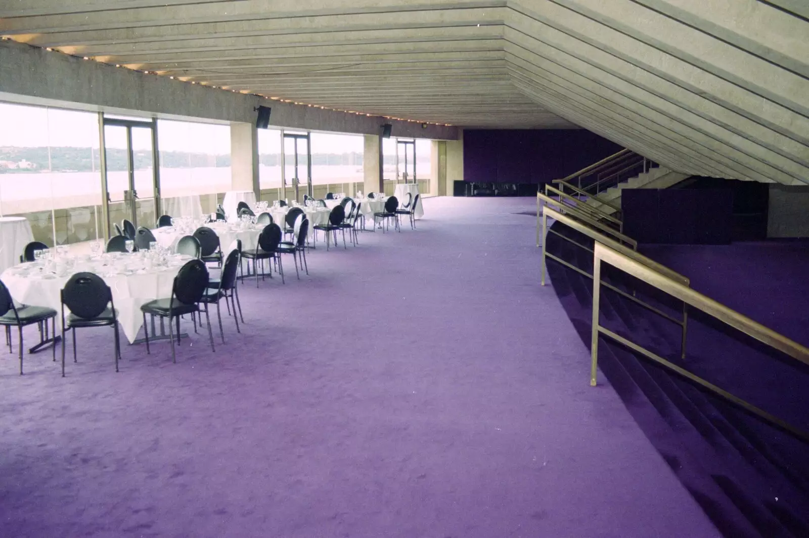 More purple carpet and restaurant tables, from A Trip to the Blue Mountains, New South Wales, Australia - 12th April 2000