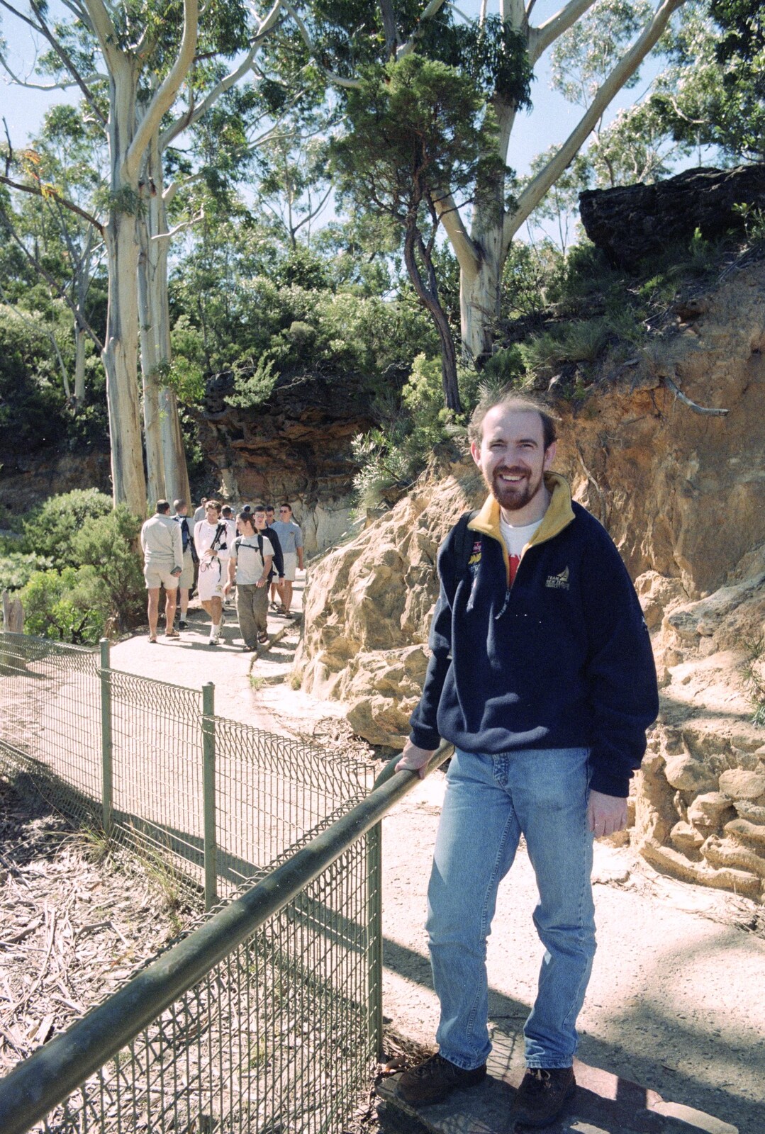 Dave 'Trotsky' in the Blue Mountains from A Trip to the Blue Mountains, New South Wales, Australia - 12th April 2000