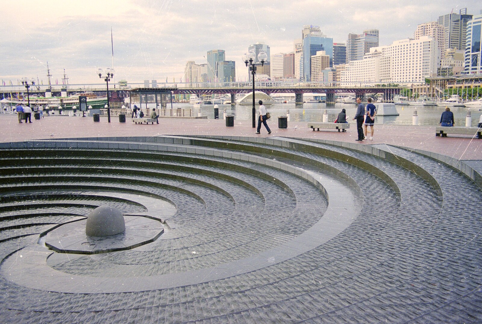 A water feature near Darling Harbour from Sydney Triathlon, Sydney, Australia - 16th April 2000