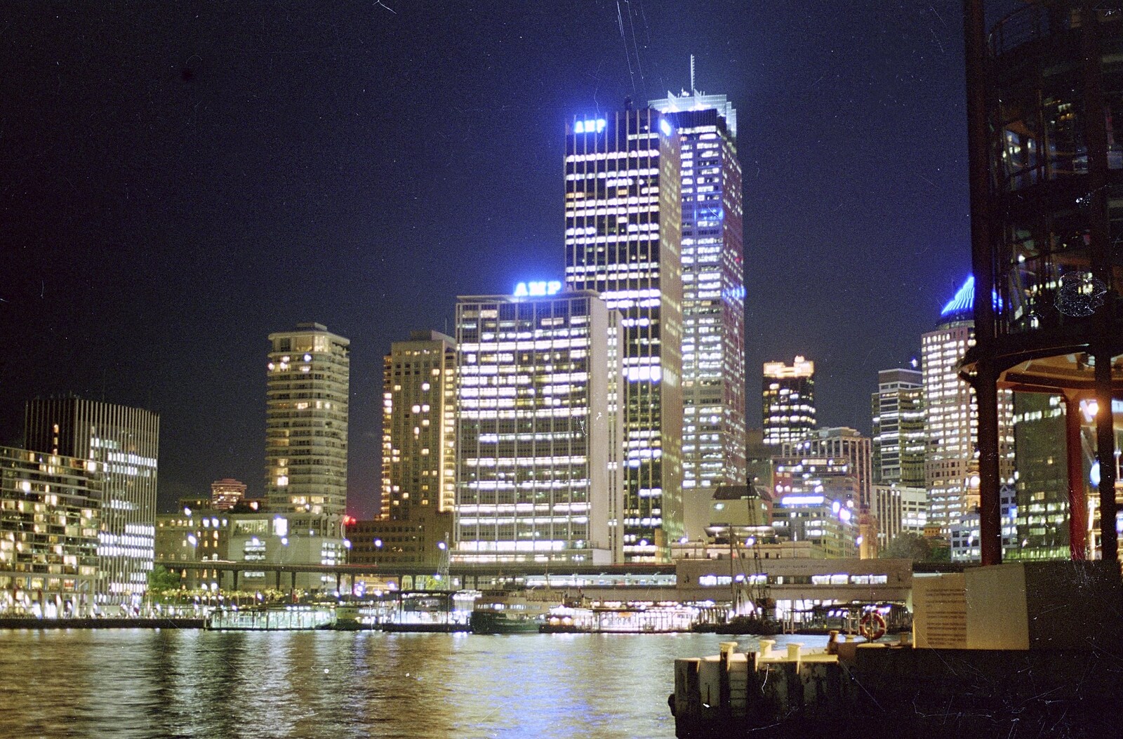 Circular Quay at night from Sydney Triathlon, Sydney, Australia - 16th April 2000