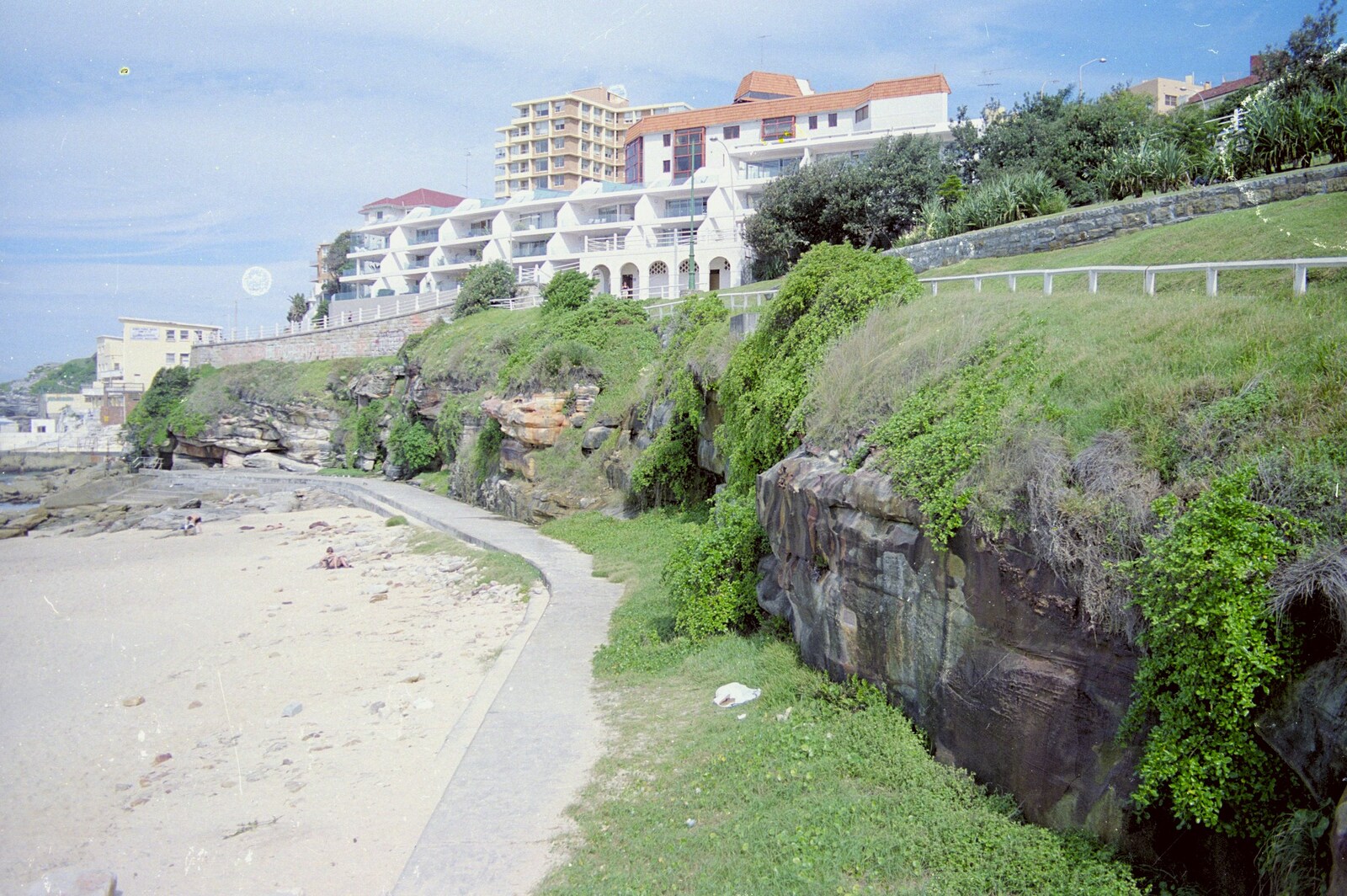 The cliffs and apartments of Bondi from Sydney Triathlon, Sydney, Australia - 16th April 2000