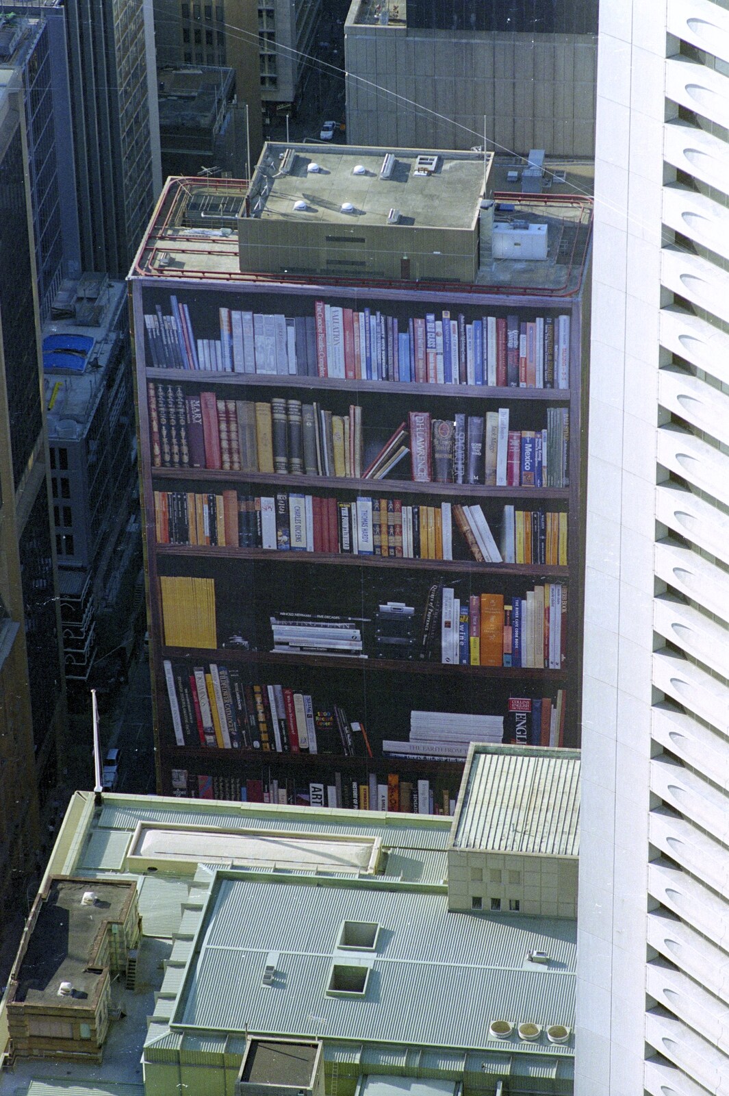 A view of a bookcase from the Sydney Tower from Sydney Triathlon, Sydney, Australia - 16th April 2000
