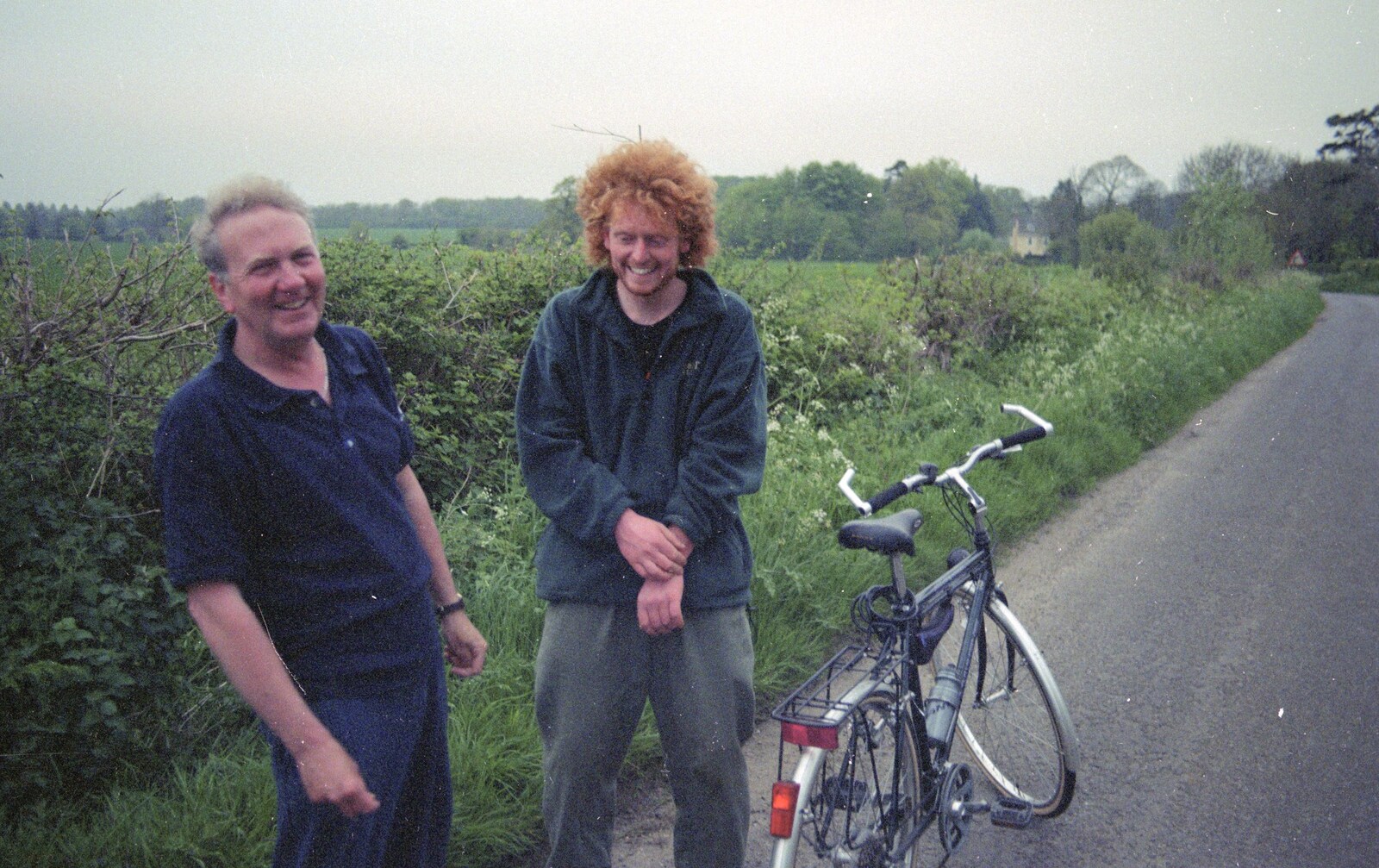 John Willy and Wavy from A BSCC Bike Ride, Brockdish Greyhound and Hoxne Swan, Suffolk - 4th May 2000