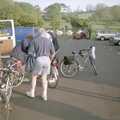 A BSCC Bike Ride to Gravelines, Pas de Calais, France - 11th May 2000, Jill mills around watching the preparations