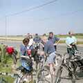 A BSCC Bike Ride to Gravelines, Pas de Calais, France - 11th May 2000, Loads of bikes and panniers