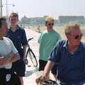 A BSCC Bike Ride to Gravelines, Pas de Calais, France - 11th May 2000, DH, Phil, Paul and John Willy, whilst Bomber Langdon is on the phone