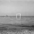 A goalpost in the sea, A BSCC Bike Ride to Gravelines, Pas de Calais, France - 11th May 2000