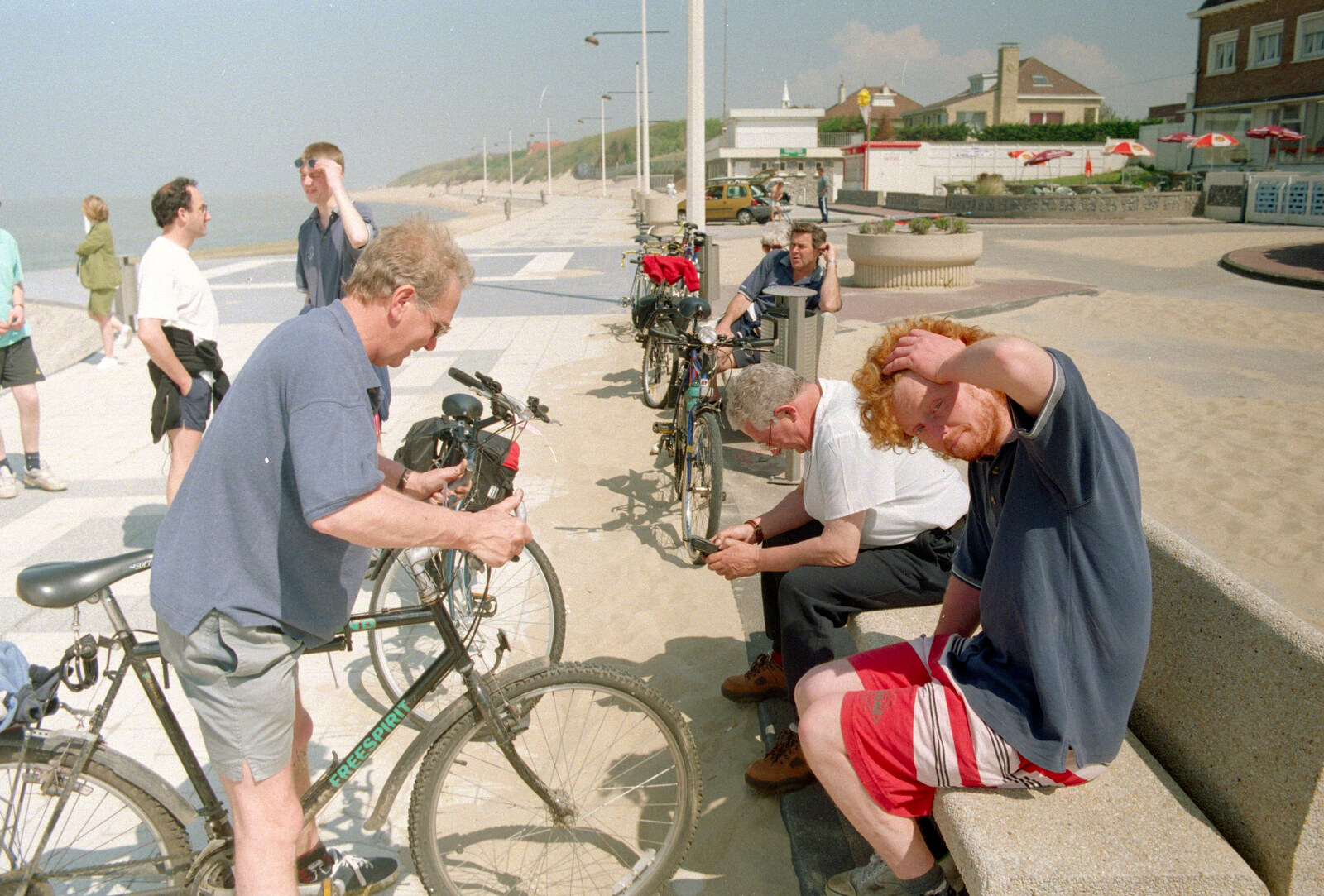 Wavy wakes up from A BSCC Bike Ride to Gravelines, Pas de Calais, France - 11th May 2000