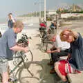 Wavy wakes up, A BSCC Bike Ride to Gravelines, Pas de Calais, France - 11th May 2000