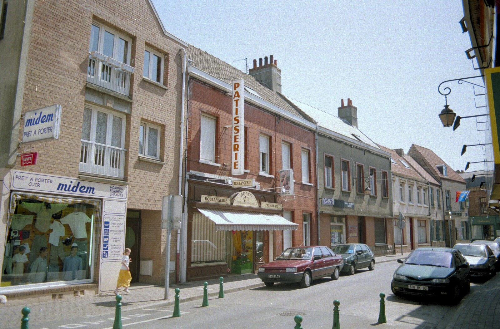 Gravelines high street from A BSCC Bike Ride to Gravelines, Pas de Calais, France - 11th May 2000