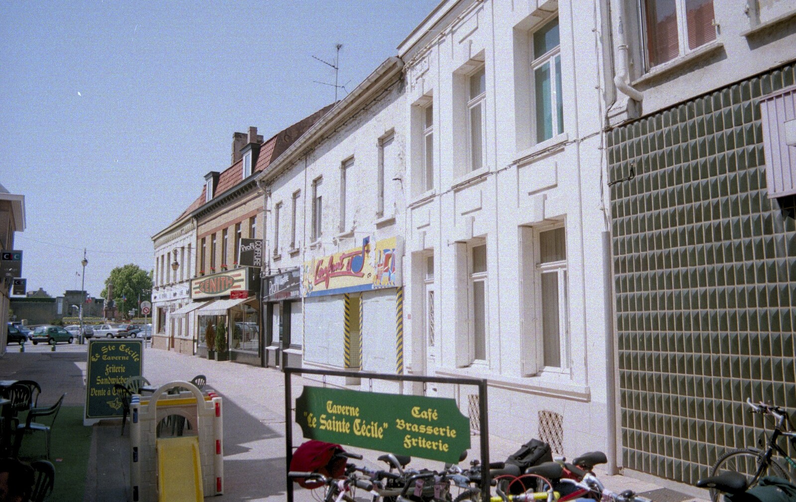 Gravelines high street from A BSCC Bike Ride to Gravelines, Pas de Calais, France - 11th May 2000