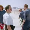 The boys on the beach, A BSCC Bike Ride to Gravelines, Pas de Calais, France - 11th May 2000