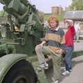 A BSCC Bike Ride to Gravelines, Pas de Calais, France - 11th May 2000, Wavy stands on some sort of artillery piece
