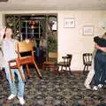 Apple and his legendary 'chair dance' moment, Wavy's Thirtieth Birthday, The Swan Inn, Brome, Suffolk - 24th May 2000