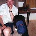 Apple sticks a baseball cap on Sophie the cat, Wavy's Thirtieth Birthday, The Swan Inn, Brome, Suffolk - 24th May 2000