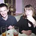CISU at the Dhaka Diner, Tacket Street, Ipswich - 25th May 2000, A fuzzy Andrew and Karen from Chris Rundell's department 