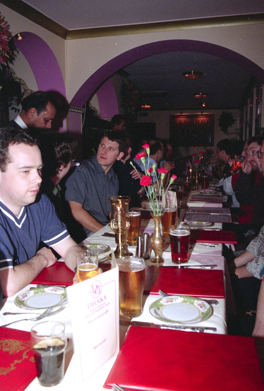 Jon puts his order in from CISU at the Dhaka Diner, Tacket Street, Ipswich - 25th May 2000
