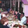 CISU at the Dhaka Diner, Tacket Street, Ipswich - 25th May 2000, Keith from Ops does a kiss