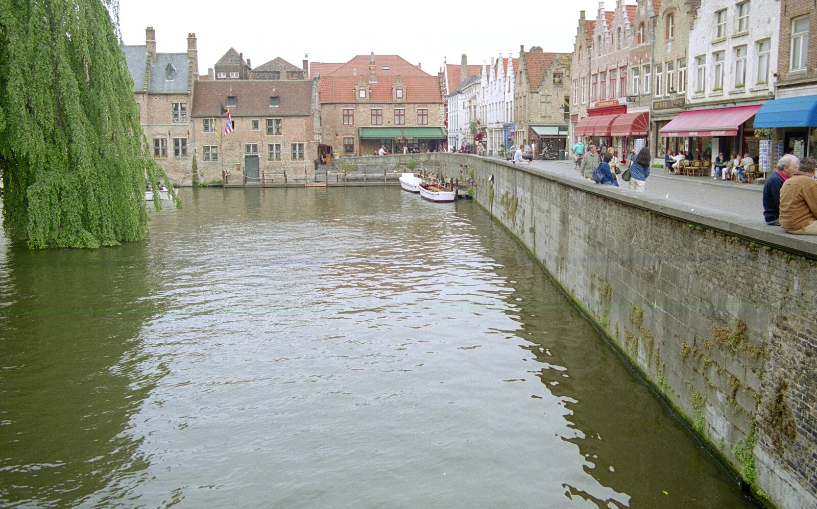 A view on the river from CISU: An SCC Day-Trip to Bruges, Belgium - 26th May 2000