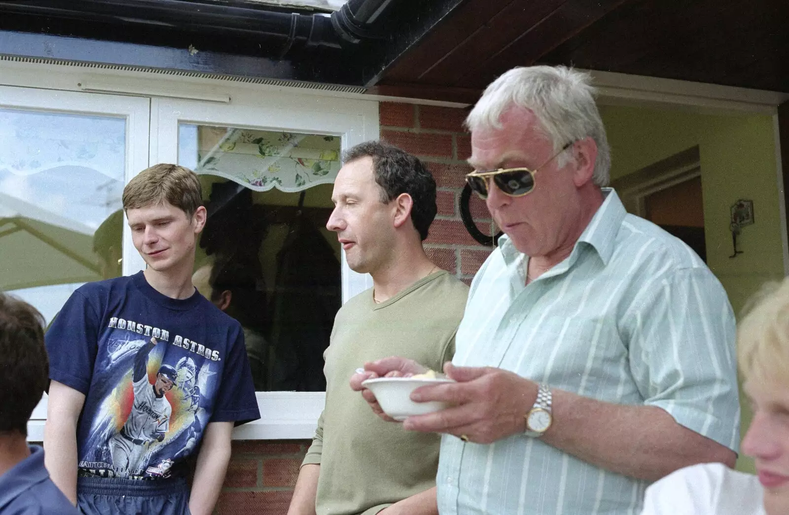 Ninja M, DH and Colin, from Colin and Jill's Barbeque, Suffolk - 28th May 2000