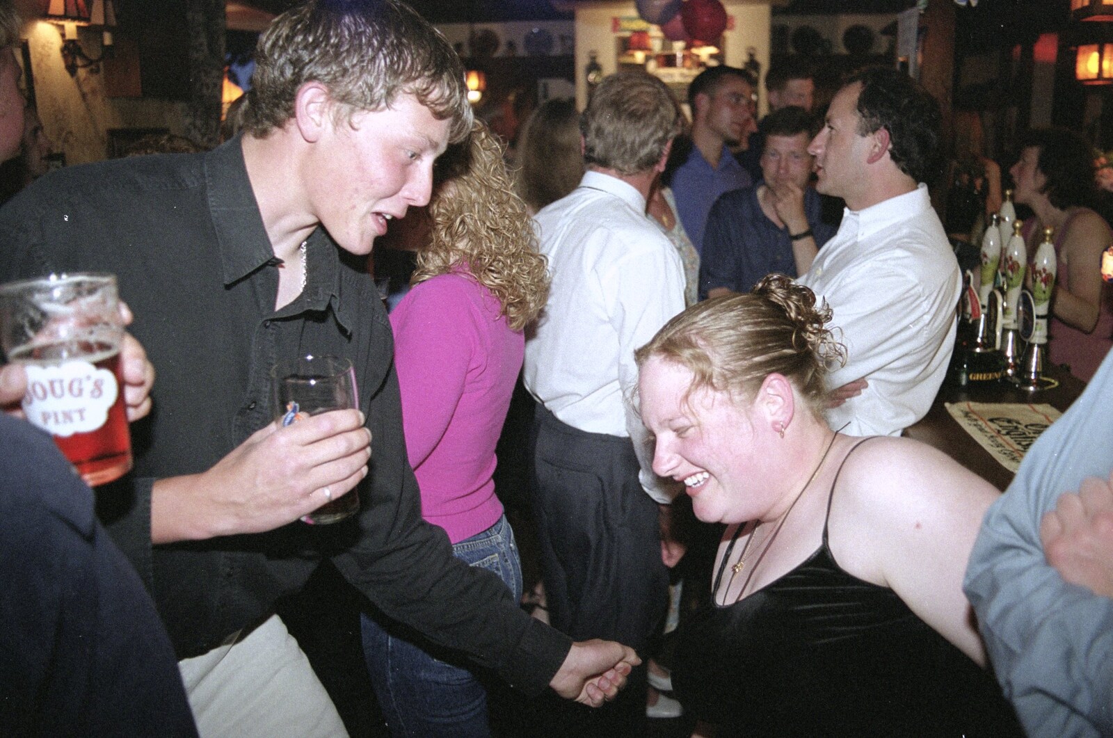 Lorraine's 21st Birthday, The Swan, Suffolk - 10th June 2000: Sally looks to be straining a bit