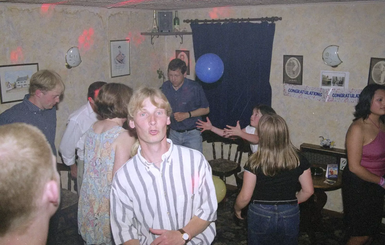 Jimmy dances about, from Lorraine's 21st Birthday, The Swan, Suffolk - 10th June 2000