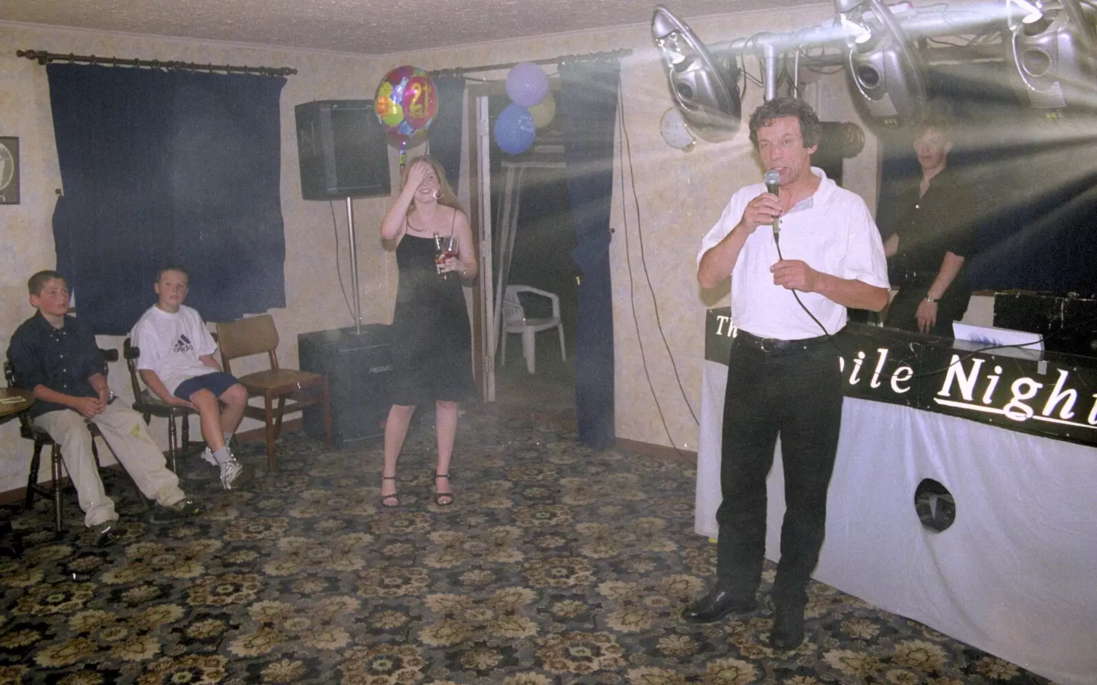 One of Lorraine's uncles does a speech, from Lorraine's 21st Birthday, The Swan, Suffolk - 10th June 2000