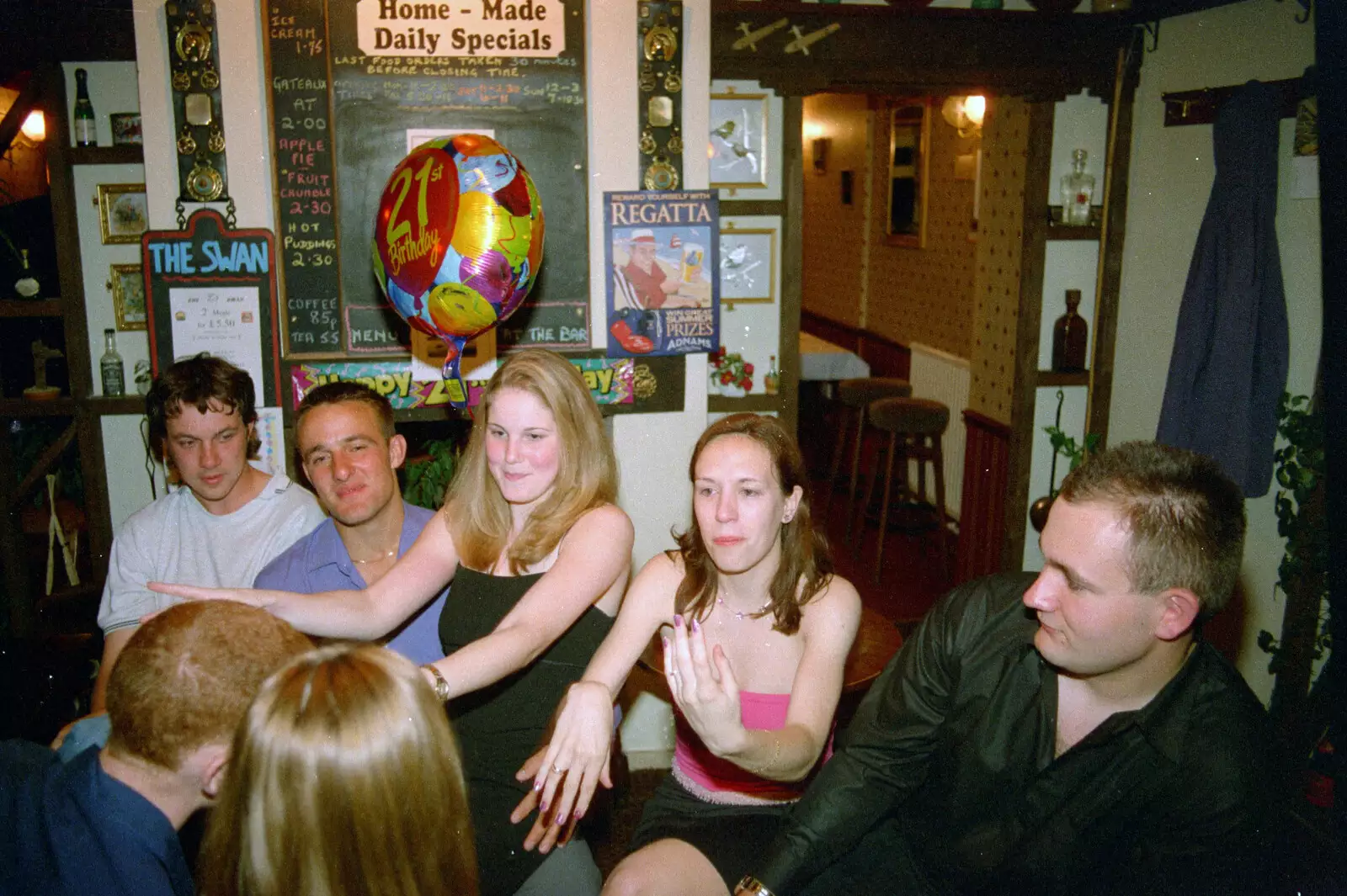 A bit of the Macarena , from Lorraine's 21st Birthday, The Swan, Suffolk - 10th June 2000