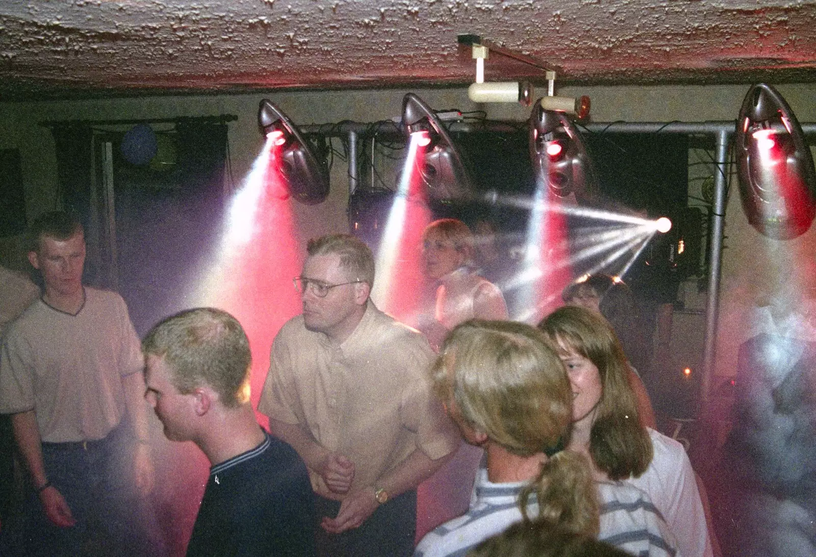 Disco lights, from Lorraine's 21st Birthday, The Swan, Suffolk - 10th June 2000