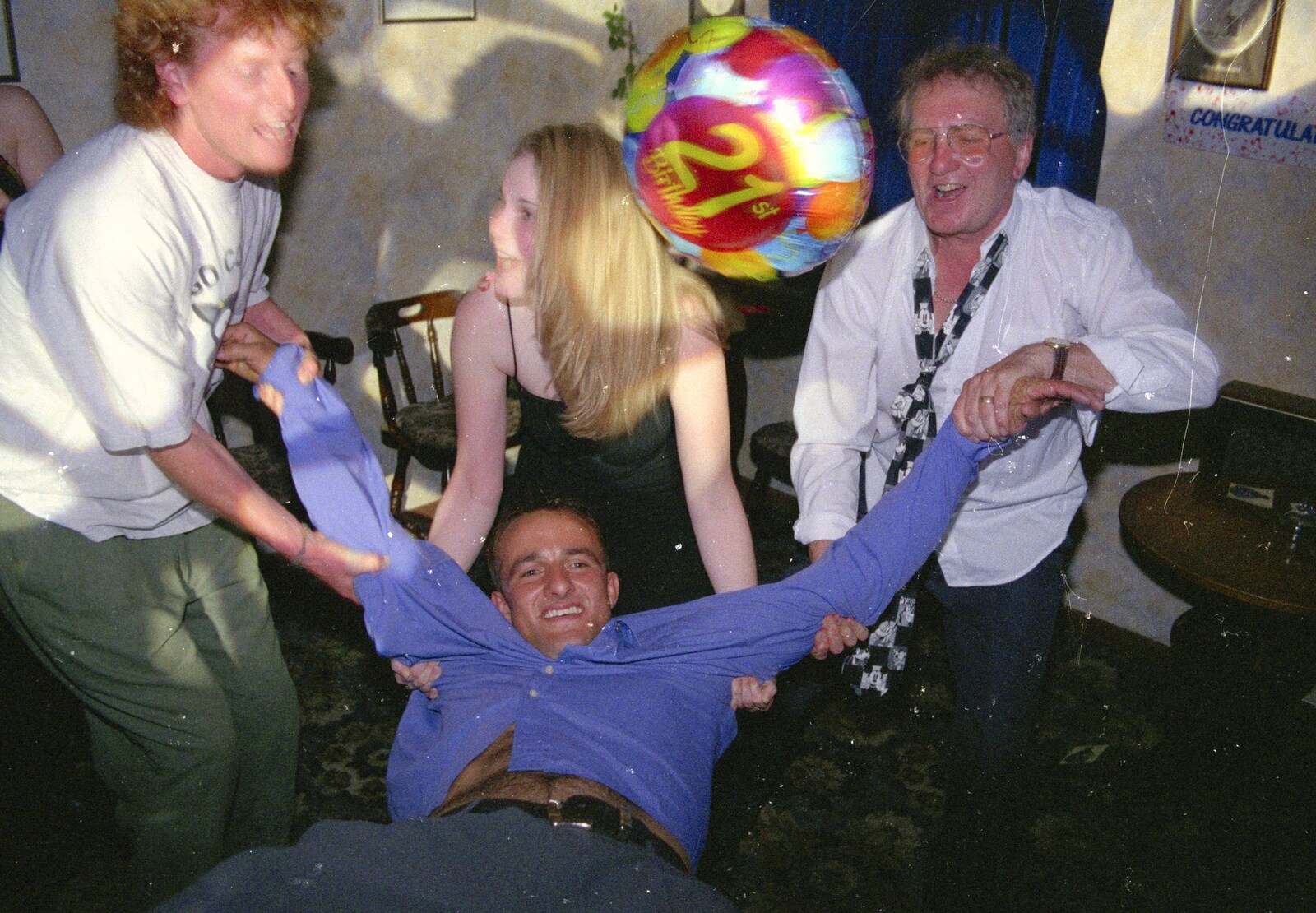 Shane gets the bumps from Lorraine's 21st Birthday, The Swan, Suffolk - 10th June 2000