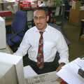 A Last Few Days at CISU, Suffolk County Council, Ipswich - 11th June 2000, Raj Chopra at his desk