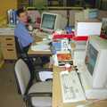 Andrew does something on an SCC website page, A Last Few Days at CISU, Suffolk County Council, Ipswich - 11th June 2000