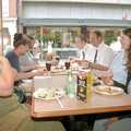 Pizza for lunch, Nosher's Last Day at CISU/SCC, Suffolk County Council, Ipswich - 22nd June 2000