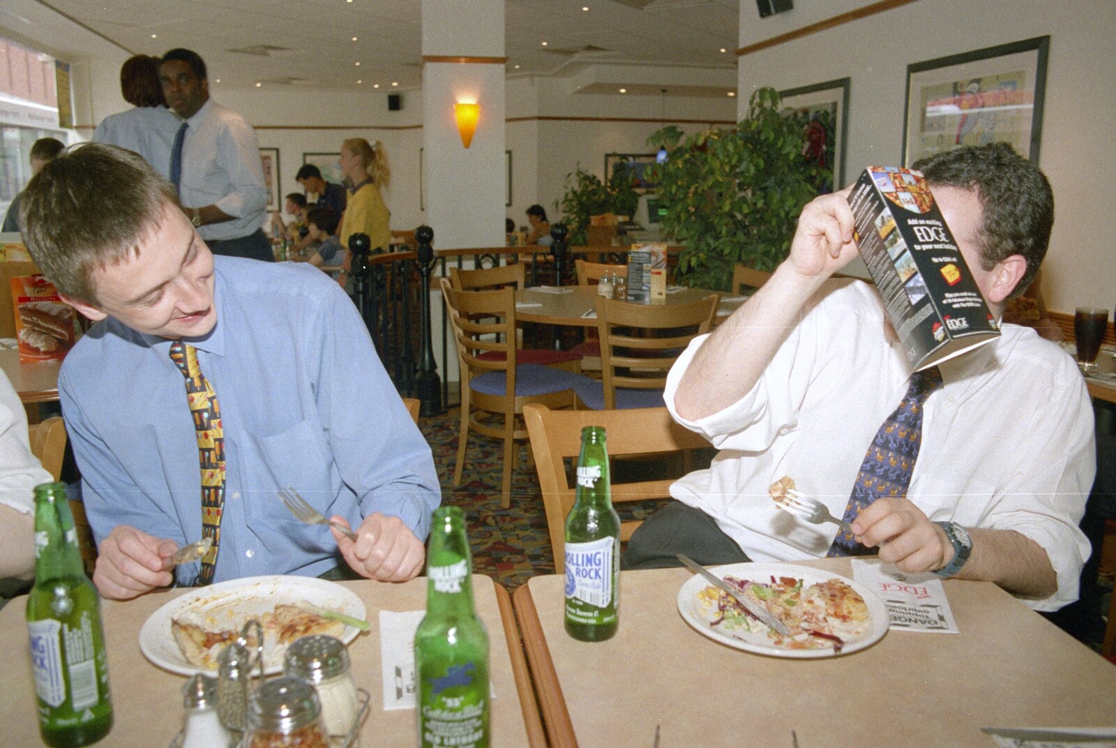 Nosher's Last Day at CISU/SCC, Suffolk County Council, Ipswich - 22nd June 2000: Russell tries to hide