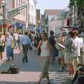 Street life on Tavern Street, Nosher's Last Day at CISU/SCC, Suffolk County Council, Ipswich - 22nd June 2000