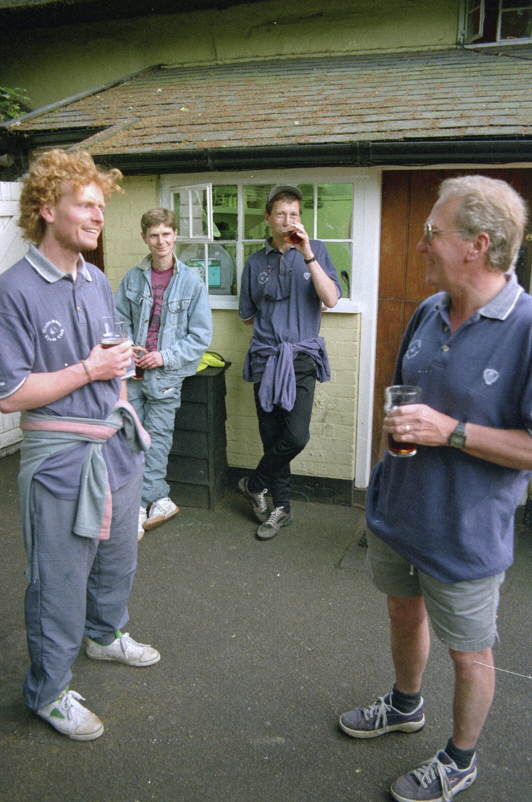 Nosher's Last Day at CISU/SCC, Suffolk County Council, Ipswich - 22nd June 2000: Wavy, Jon, Apple and John Willy