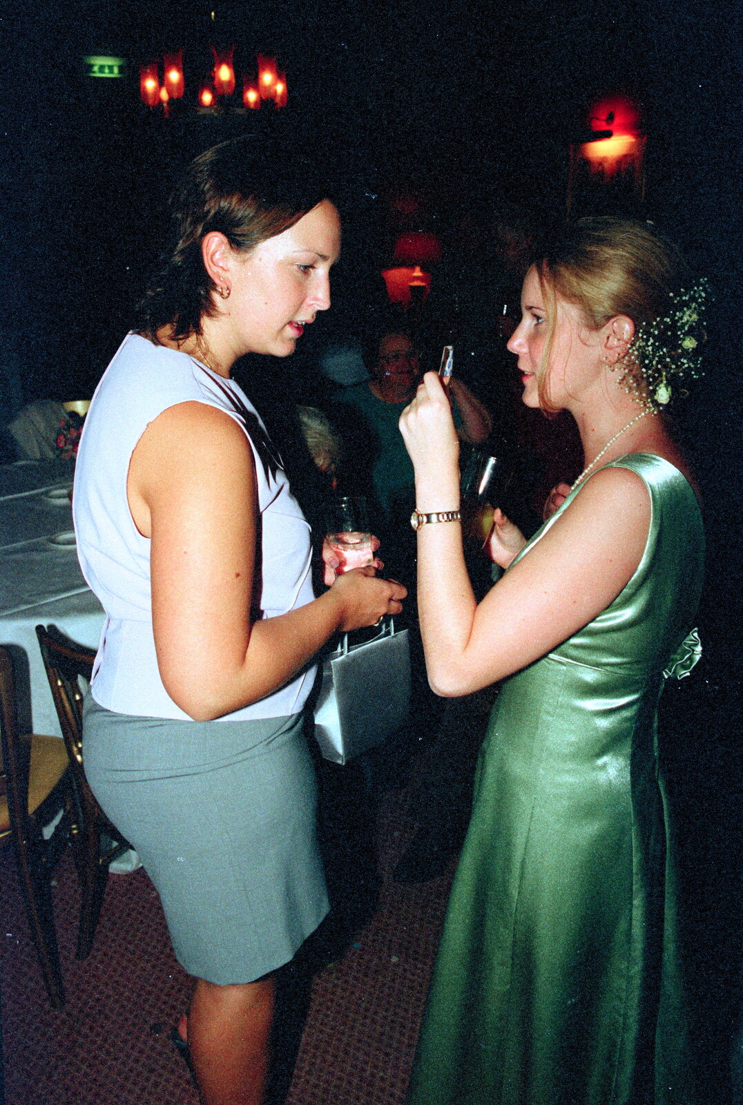 Lorraine (right) from Helen and Neil's Wedding, The Oaksmere, Brome, Suffolk - 4th August 2000