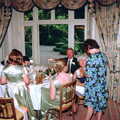 Up at the head table, Helen and Neil's Wedding, The Oaksmere, Brome, Suffolk - 4th August 2000