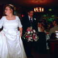 Helen roams around, Helen and Neil's Wedding, The Oaksmere, Brome, Suffolk - 4th August 2000