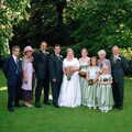 Family group photo, Helen and Neil's Wedding, The Oaksmere, Brome, Suffolk - 4th August 2000