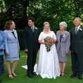 More group photo action, Helen and Neil's Wedding, The Oaksmere, Brome, Suffolk - 4th August 2000