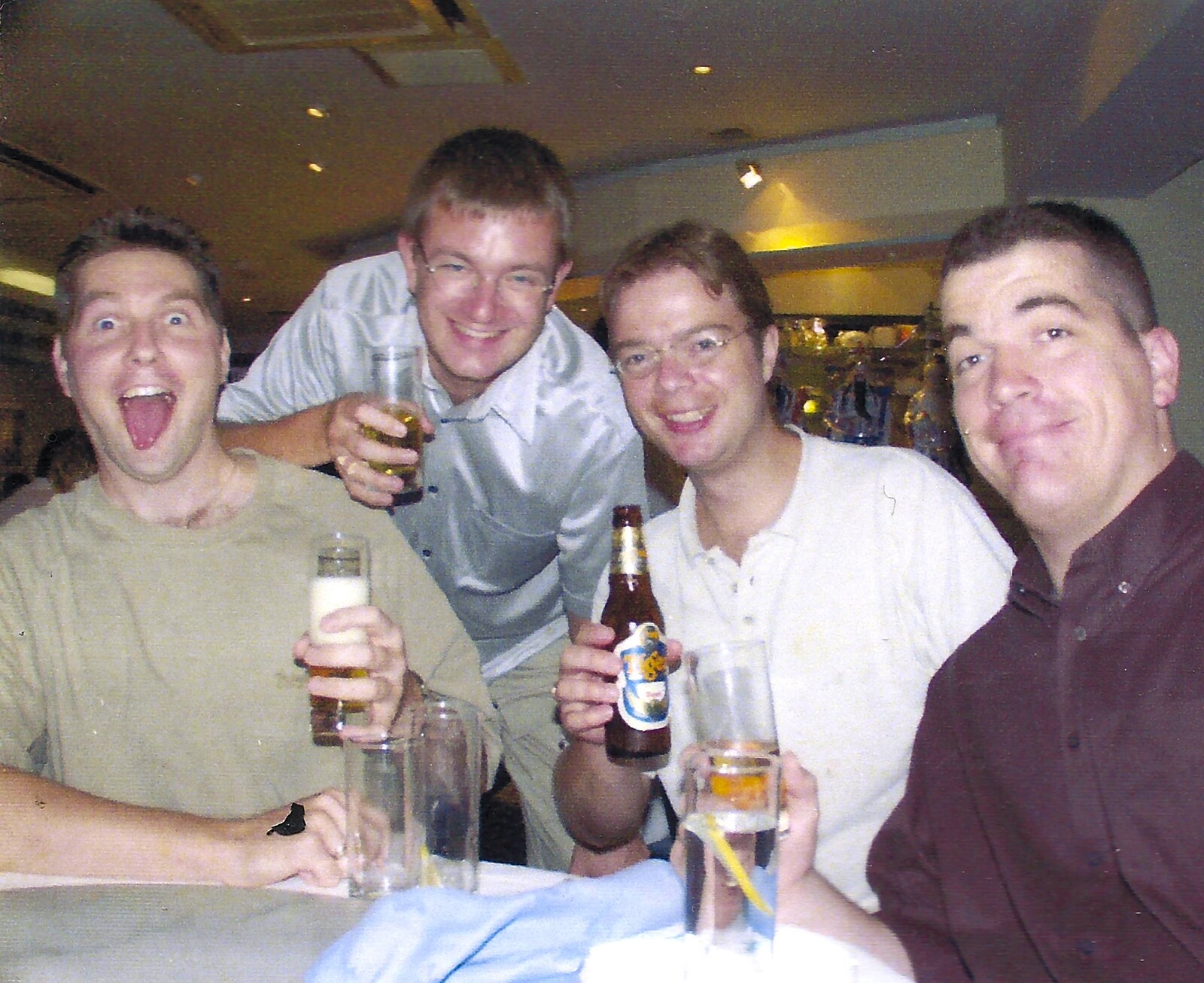 Sean gurns from Sean's Stag Do, Bournemouth, Dorset - 5th August 2000