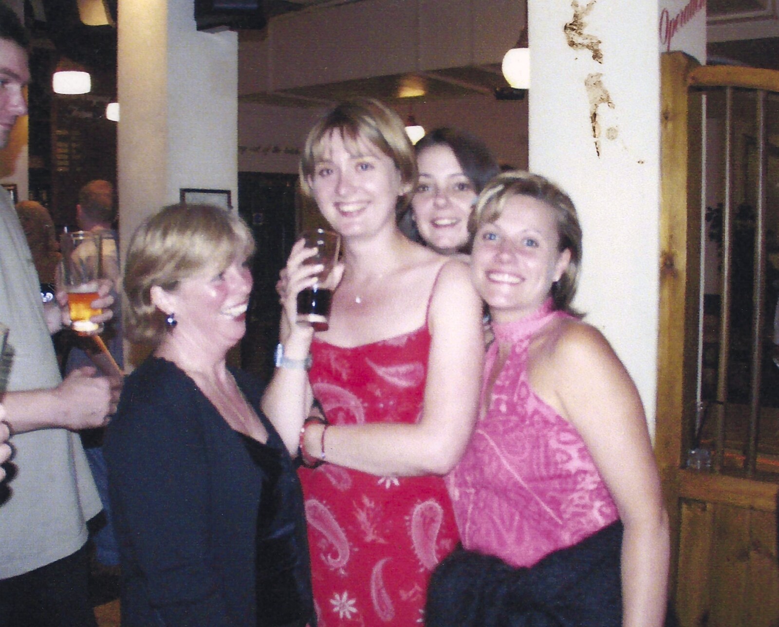Hamish gets a photo of some random girls from Sean's Stag Do, Bournemouth, Dorset - 5th August 2000