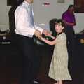 Sean dances with a small girl, Sean and Michelle's Wedding, Bashley FC, New Milton - 12th August 2000