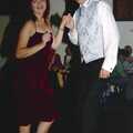 Michelle and Nosher dance about, Sean and Michelle's Wedding, Bashley FC, New Milton - 12th August 2000