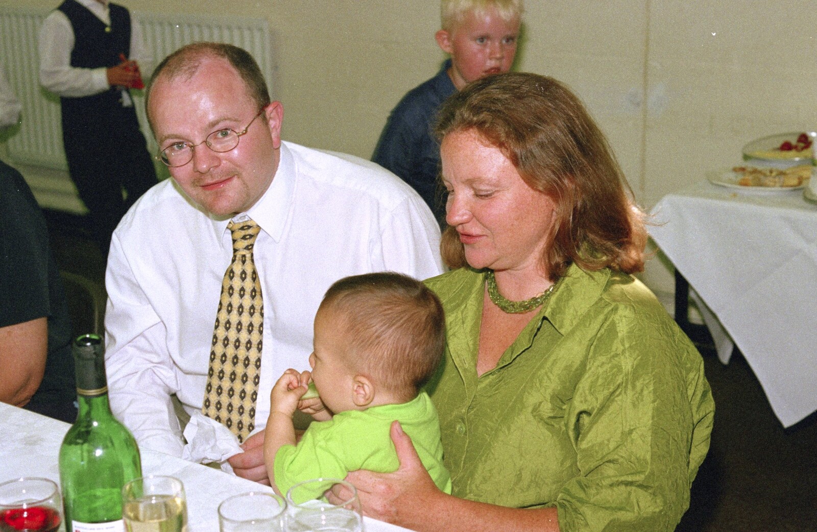 Hamish and Lolly from Sean and Michelle's Wedding, Bashley FC, New Milton - 12th August 2000