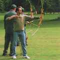 DH lets an arrow fly, Kai's 2nd and a Bit of Archery, Hampshire and Suffolk - 13th August 2000