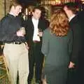 Stef and Dan at the bar, Paula's 3G Lab Wedding Reception, Huntingdon, Cambridgeshire - 4th September 2000